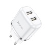 СЗУ HOCO N4 2xUSB-A 2.4A + кабель USB-A/Type-C 1м, белое